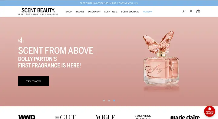 Scent Beauty Page View